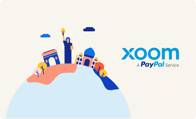 Ilustración de la app Xoom para envío de dinero